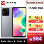 Smartphone Xiaomi Redmi 10A 4GB 64GB - R$ 614,78