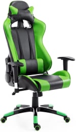 HOMCOM Silla gamer verde (Oficina tambien)