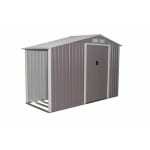 Caseta de metal con leñera por 159€