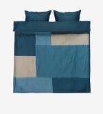 Juego funda nórdica satén MARIA 240x220 azul a solo 25€