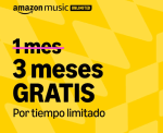 Gratis 3 meses Amazon Music Unlimited