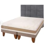 Cama Europea Rilassati Infinity 2 Plazas Long Base Dividida + Respaldo Tamesis Grafito por $559.990