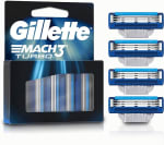 GILLETTE Mach3 Turbo Cartucho de Rastrillo 4 Repuestos por $188 en Amazon