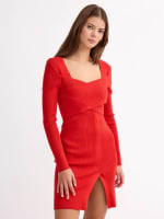 Vestido Rib con Escote Cruzado por 11.99€
