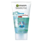 2 GARNIER Skin Active Pure Active 3 en 1 Limpiador exfoliante y mascarilla 150 ml por 5,39€