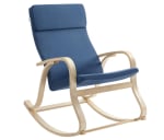 Sillón Songmics Mecedora con funda de tela algodón madera de abedul por solo 73,99€