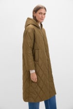 Abrigo largo acolchado con capucha para Mujer Cortefiel por 35.99€