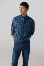 Camisa a cuadros popelín para Hombre Cortefiel por 15.99€