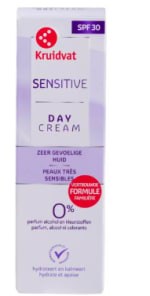 Kruidvat Sensitive Day Cream - FPS 30 2 stuks voor €6