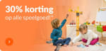 30% korting op alle speelgoed bij Fun.be
