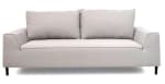 Canapé droit fixe 3 places ovo tissu gris à 110,60€