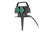 Base de 4 enchufes con piqueta, tapas de cierre automático y con un práctico enrolla cables. por 8.99€