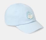 Gorra de niña con parche concha confetti por 5,99€.