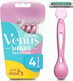 Aparelho de Depilar da Gillette Venus Suave com 4 uni - R$ 17,99