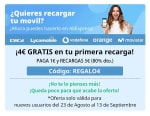 *Nuevos usuarios* 5€ de recarga por 1€