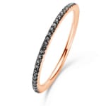 Bague Ischia Basics, diamants noirs sur or rose-91AD09A2 pour 615€ chez Subtil-diamant