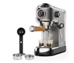 Cafetera BioloMix CM7008 de espresso semiautomática con varita de espumador de leche presión 20 bares tanque de agua 1,1L por 113,93€ (Nuevos usuarios por 68,36€)