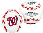 Rawlings MLB Nationals Team Logo Baseball Ball, oficial, branco - R$ 23,14