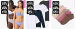Tot 40% stapelkorting op basic t-shirts, ondergoed & sokken voor dames bij HEMA