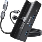 ORICO Hub USB, Concentrador USB 3.0 de Aluminio con Conector de alimentación de 5 V por 18,98€