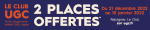 2 places de cinéma UGC gratuit