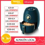 Bear-Freidora de aire sin aceite para cocina, horno eléctrico inteligente, profundo de 3L, compatible con papas fritas a la fran 47.71€