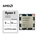 AMD Ryzen 5 9600 6 núcleos 12 hilos 3,9 GHz hasta 5,4 GHz AM5 CPU por solo 176,06€