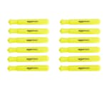 Pack de 12 subrayadores color amarillo Amazon Basics por solo 2,56€