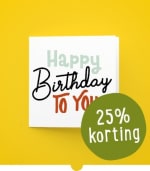 Nu 25% korting op alle wenskaarten bij Greetz