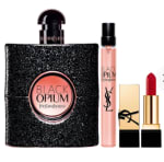 Set con perfume Black Opium EDP Mujer 90 ml + 10 ml + Mini Rouge pur Couture por $77.990