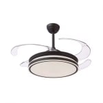 Ventilador de techo Atenas motor DC y aspas desplegables con luz led 36W regulable y mando por 36,51€