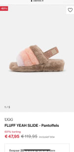 Tot 80% korting op Ugg pantoffels! 20% extra korting op sale.