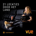 Vue Cinema's midweek e-ticket voor €6,35 +4,95 Eurosparen-euro's