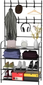 Perchero Zapatero T-lovendo 4 Niveles 8 Ganchos por 14,24€