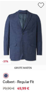 Colbert regular fit grote maat nu voor 49,99 bij C&A