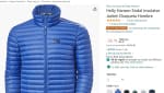 Chaqueta acolchada HellY Hansen a 25,99€ en talla L y color azul