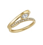 Anillo Breil My Lucky Collection dorado con circonitas cúbicas por 17.99€