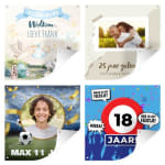 Gepersonaliseerde spandoek met 75% korting met de FotoCadeau code