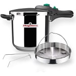 MAGEFESA Dynamic Olla a presión Super rápida de fácil Uso, Acero Inoxidable 18/10 - Pack Exclusivo Olla+Cestillo por 57,59€