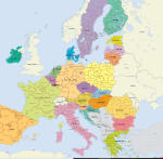 Gratis landkaarten Europese unie