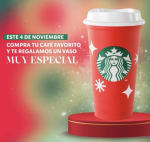 Vaso Reusable Gratis comprando en Starbucks