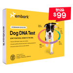 DNA test voor je hond. van $ 129 naar $ 99