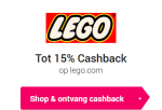15% cashback op Lego via CashbackXL
