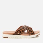 Ugg Women's Kari Leopard Slide Sandals Tan for £72.