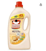 detergente líquido Omino Bianco Marsella, que incluye 45 dosis más un 45% gratis, por 6,99€€.