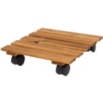 Carro para plantas de madera 29x29x7cm por solo 2,99€