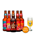 Kit Cerveja Artesanal Invicta Degustação 5 + Taça Grátis - R$ 124,99