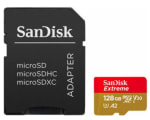 Tarjeta microSD SanDisk Extreme 128GB Con Adaptador SD por $16.990