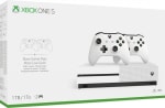 Xbox One S 1TB + Twee draadloze Xbox controllers + 3 game-codes voor €177