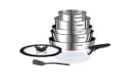 Batterie de cuisine 10 pièces Tefal Ingénio Émotion - tous feux dont induction, inox pour 69,95€ chez Auchan